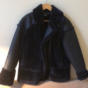 Whistles faux fur coat